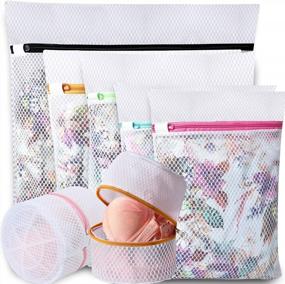 img 2 attached to Bagail 12-Piece Mesh Laundry Bag Set For Clothes - Ideal For Blouses, Skirts, Shirts, Pants, Jeans, Dresses, And More!