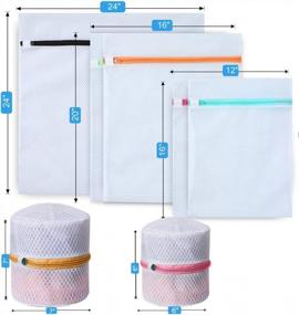 img 1 attached to Bagail 12-Piece Mesh Laundry Bag Set For Clothes - Ideal For Blouses, Skirts, Shirts, Pants, Jeans, Dresses, And More!