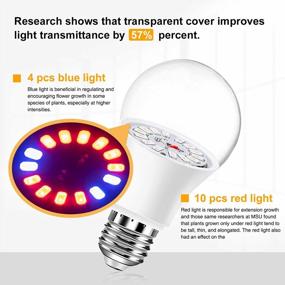img 3 attached to 75W Equivalent Full Spectrum Grow Light Bulb For Indoor Plants - Upgraded For Seedlings, Flowering And Extension Growth - Neporal E26/E27 LED Plant Light Bulb, 9W (1 Pack)