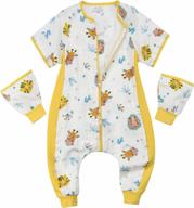 носимый прогулочный спальный мешок для младенцев и малышей со съемными рукавами и ножками логотип