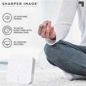 img 1 attached to 🎧 Sharper Image Ultimate Sleep White Noise Sound Machine: Effective Stress and Anxiety Relief, Portable Therapy with USB Cord - Perfect Holiday Gift for Adults and Babies