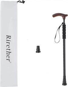 img 3 attached to Rirether Lightweight Aluminum Alloy Walking Cane, Adjustable Walking Stick Balancing Mobility Aid, Portable Sturdy Telescoping Cane With Anti-Slip Tip, Carrying Bag (2Tips)