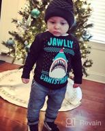 img 1 attached to 🎄 Jawlly Christmas Sweater Sweatshirt - Trendy Boys' Clothing by TeeStars review by Ricky Snyder