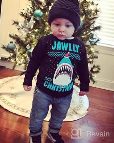 img 5 attached to 🎄 Jawlly Christmas Sweater Sweatshirt - Trendy Boys' Clothing by TeeStars
