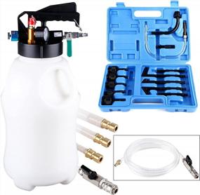 img 4 attached to EONLION 10L Pneumatic Fluid Extractor Dispenser And Oil Transfer System With Metal ATF Adapters And Hose - Ideal Gearbox Tool Kit For Easy Refilling And Evacuation