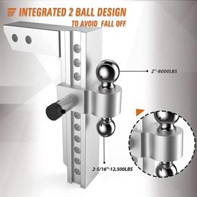 img 3 attached to TOLEAD Adjustable Trailer Hitch Mount
