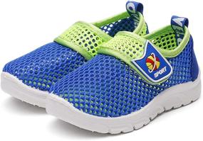 img 1 attached to DADAWEN Lightweight Breathable Running Sneakers Boys' Shoes : Outdoor