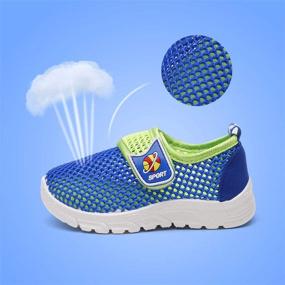 img 3 attached to DADAWEN Lightweight Breathable Running Sneakers Boys' Shoes : Outdoor