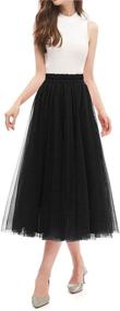 img 2 attached to 👗 OBBUE Women's Black Evening Skirt in S or M1 Size - Stylish Women's Clothing