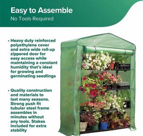 img 1 attached to Grow Your Own Oasis: Get The Gardman USA 7600 Greenhouse, 4 Tier