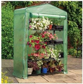 img 4 attached to Grow Your Own Oasis: Get The Gardman USA 7600 Greenhouse, 4 Tier
