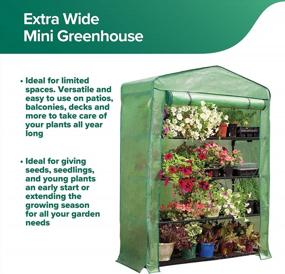 img 2 attached to Grow Your Own Oasis: Get The Gardman USA 7600 Greenhouse, 4 Tier