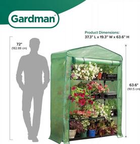 img 3 attached to Grow Your Own Oasis: Get The Gardman USA 7600 Greenhouse, 4 Tier