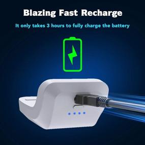 img 1 attached to High-Capacity Wireless Charging Battery Pack For PS5 Dualsense Controller - BEJOY 1500MAh Rechargeable Replacement With Fast Charging & USB Cable