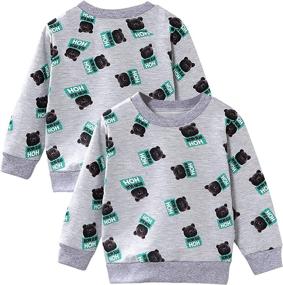 img 3 attached to 👕 Kumary Toddler T-Shirt - Crewneck Dinosaurs - Boys' Clothing - Tops, Tees, and Shirts