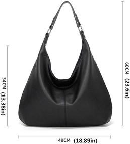 img 3 attached to 👜 Women's Leather Top Handle Shoulder Handbags & Wallets for Satchels by Ashioup