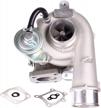 turbocharger exact fit for mazda cx7 cx-7 2.3l with up to 300+ bhp - henyee k0422 582 kit 2007-2012, interchangeable with l33l13700b and 53047109904 part numbers, includes gaskets logo