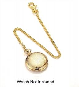 img 3 attached to Vintage Metal Alloy Pocket Watch Albert Vest Chain Single Buckle Chain
