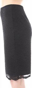 img 3 attached to Потрясающая женская черная кружевная юбка-карандаш Phistic размера 4