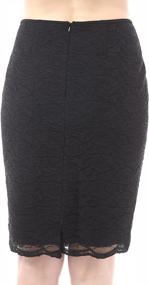 img 2 attached to Stunning Phistic Women'S Black Lace Pencil Skirt In Size 4
