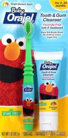img 1 attached to 🍌 Orajel Baby Elmo Tooth and Gum Cleanser with Toothbrush, Apple Banana, 1 oz