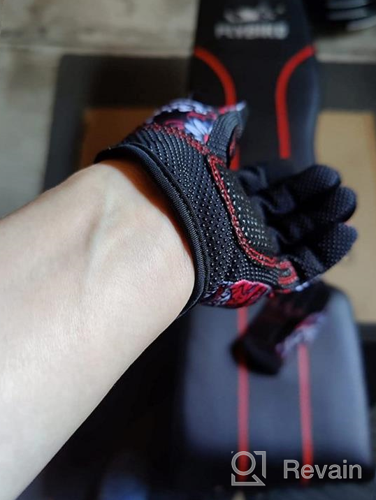 img 1 attached to ZEROFIRE Fitness Gloves With Full Palm Protection And Enhanced Grip For Men And Women - Ideal For Weightlifting, Exercise, Gym, Training, And Cycling review by Kenny Noel