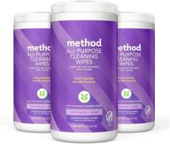🌿 method french lavender all-purpose cleaning wipes, 70 count, 3 pack, varying packaging логотип