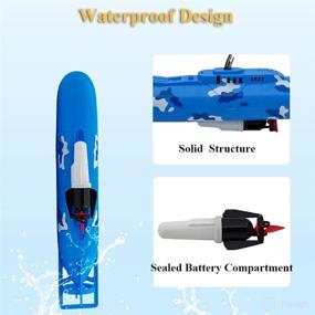 img 1 attached to NEXTAKE Electric Submarine Military Floating Baby & Toddler Toys