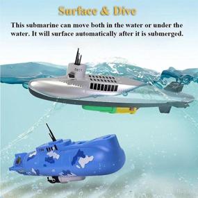 img 2 attached to NEXTAKE Electric Submarine Military Floating Baby & Toddler Toys