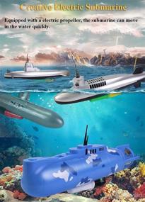 img 3 attached to NEXTAKE Electric Submarine Military Floating Baby & Toddler Toys