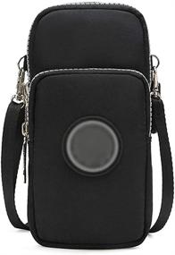 img 3 attached to 📱 Versatile 3-Layer Cellphone Pouch: Waterproof Wristlet Purse, Sports Armband, Shoulder Bag Wallet