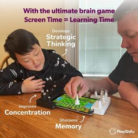 img 3 attached to Tacto Chess: лучший набор интерактивных шахмат для детей и начинающих — набор и приложение PlayShifu с 4 режимами!