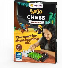 img 4 attached to Tacto Chess: лучший набор интерактивных шахмат для детей и начинающих — набор и приложение PlayShifu с 4 режимами!