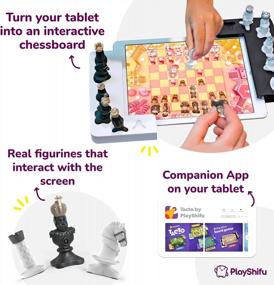 img 2 attached to Tacto Chess: лучший набор интерактивных шахмат для детей и начинающих — набор и приложение PlayShifu с 4 режимами!