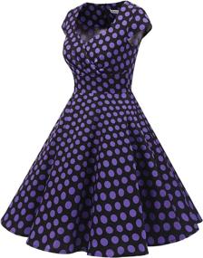 img 3 attached to 👗 Cocktail Purple BDot 2XL Women's Clothing at Bbonlinedress Dresses