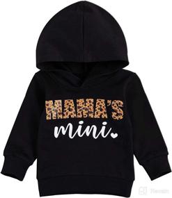 img 4 attached to 👶 Infant Baby Boy Girl Hoodies Sweatshirt Mom Dad Zipper Hooded Pullover Toddler Boys Girls Fall Winter Clothes Outfits - 0-6T