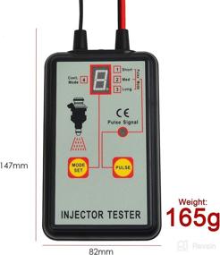 img 1 attached to 🚗 12V Automotive Fuel Injector Tester with 4 Pulse Modes - Handheld Car Vehicle Fuel Pressure System Diagnostic Scan Testing Tool Gauge, Individual Test for Stuck/Leaking/Burnt-Out Problems - Comes with Adapter