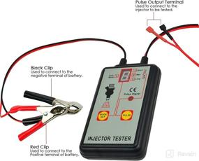 img 2 attached to 🚗 12V Automotive Fuel Injector Tester with 4 Pulse Modes - Handheld Car Vehicle Fuel Pressure System Diagnostic Scan Testing Tool Gauge, Individual Test for Stuck/Leaking/Burnt-Out Problems - Comes with Adapter