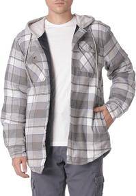 img 4 attached to Wrangler Authentics Sleeve Quilted Flannel Men's Clothing ~ Shirts