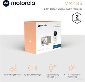 img 3 attached to 👶 Motorola VM483 Video Baby Monitor: Wireless 2.8" Color Screen, Two-Way Audio, Night Vision, and More!