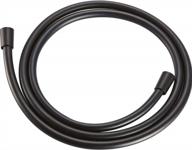 extra long 79 inch teci shower hose replacement, 360 degree free rotation no kink hand held bathroom faucet hose extension - black t101-2 logo