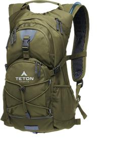 img 2 attached to 🎒 TETON Sports Oasis 22L Hydration Pack with Free 3-Liter Water Bladder - Ideal Backpack for Hiking, Running, Cycling, Commuting - Olive, 3L Bladder - Latest 2022 Model - Hydration