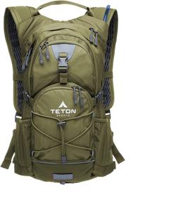 img 3 attached to 🎒 TETON Sports Oasis 22L Hydration Pack with Free 3-Liter Water Bladder - Ideal Backpack for Hiking, Running, Cycling, Commuting - Olive, 3L Bladder - Latest 2022 Model - Hydration