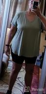 img 1 attached to Women Plus Size Tops: Uoohal Workout Yoga Shirts - Summer Loose Fit Short Sleeve review by Anthony Watkins