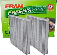 🌬️ fram cf10285 fresh breeze cabin air filter: arm & hammer baking soda & activated carbon - pack of 2 – enhance your cabin air quality! logo