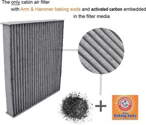 img 3 attached to 🌬️ FRAM CF10285 Fresh Breeze Cabin Air Filter: ARM & HAMMER Baking Soda & Activated Carbon - Pack of 2 – Enhance Your Cabin Air Quality!