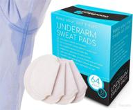 🌬️ hyperhidrosis relief: disposable individually packaged armpit pads (32 pairs) logo