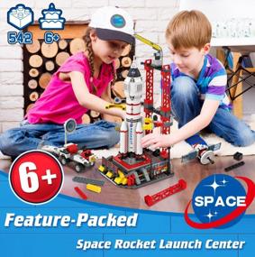 img 3 attached to City Space Exploration Rocket Toy - Building Blocks Sets For 6 7 8 9 10 11 12 Year Old Boys Girls, With Mars Rover, Launcher, Satellite, Aerospace Spaceship Toys Gifts For Kids Aged 6-12 (542 PCS)