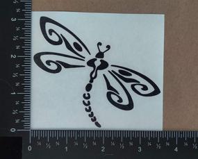 img 1 attached to Dragonfly Decals 4 Pack Black