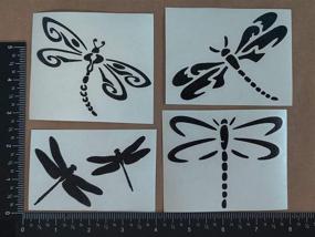 img 3 attached to Dragonfly Decals 4 Pack Black